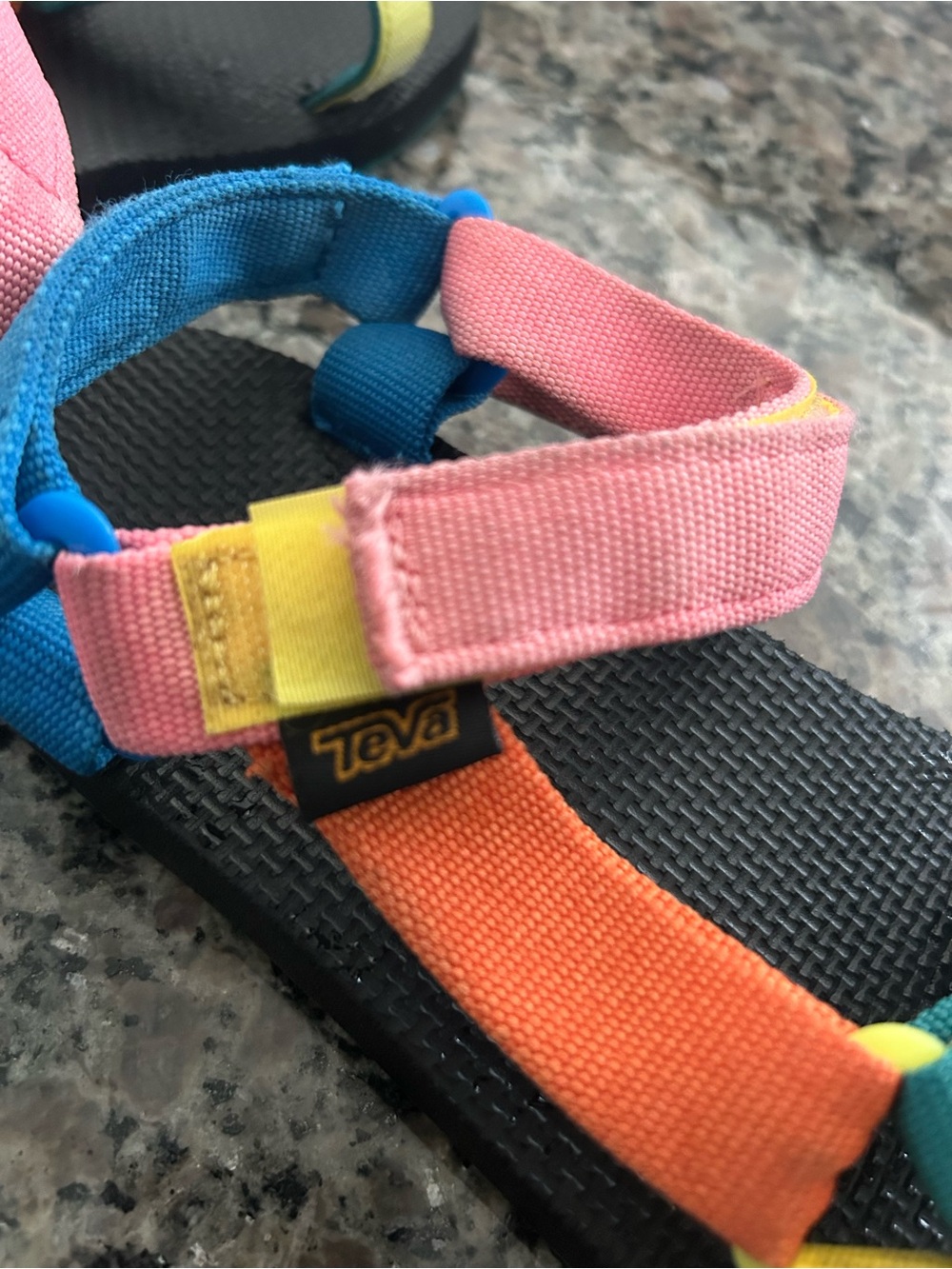 Teva Women Multicolor Strappy Sandals - Pink, Yellow, Teal, Black - Picture 6 of 6